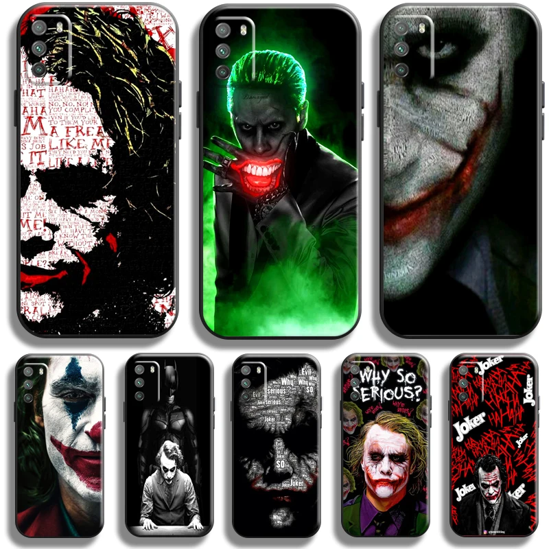 

The Joker Clown For Xiaomi Poco X3 PRO NFC X3 GT POCO M3 M3 Pro 5G F3 GT Phone Case Black Carcasa Silicone Cover Coque Back