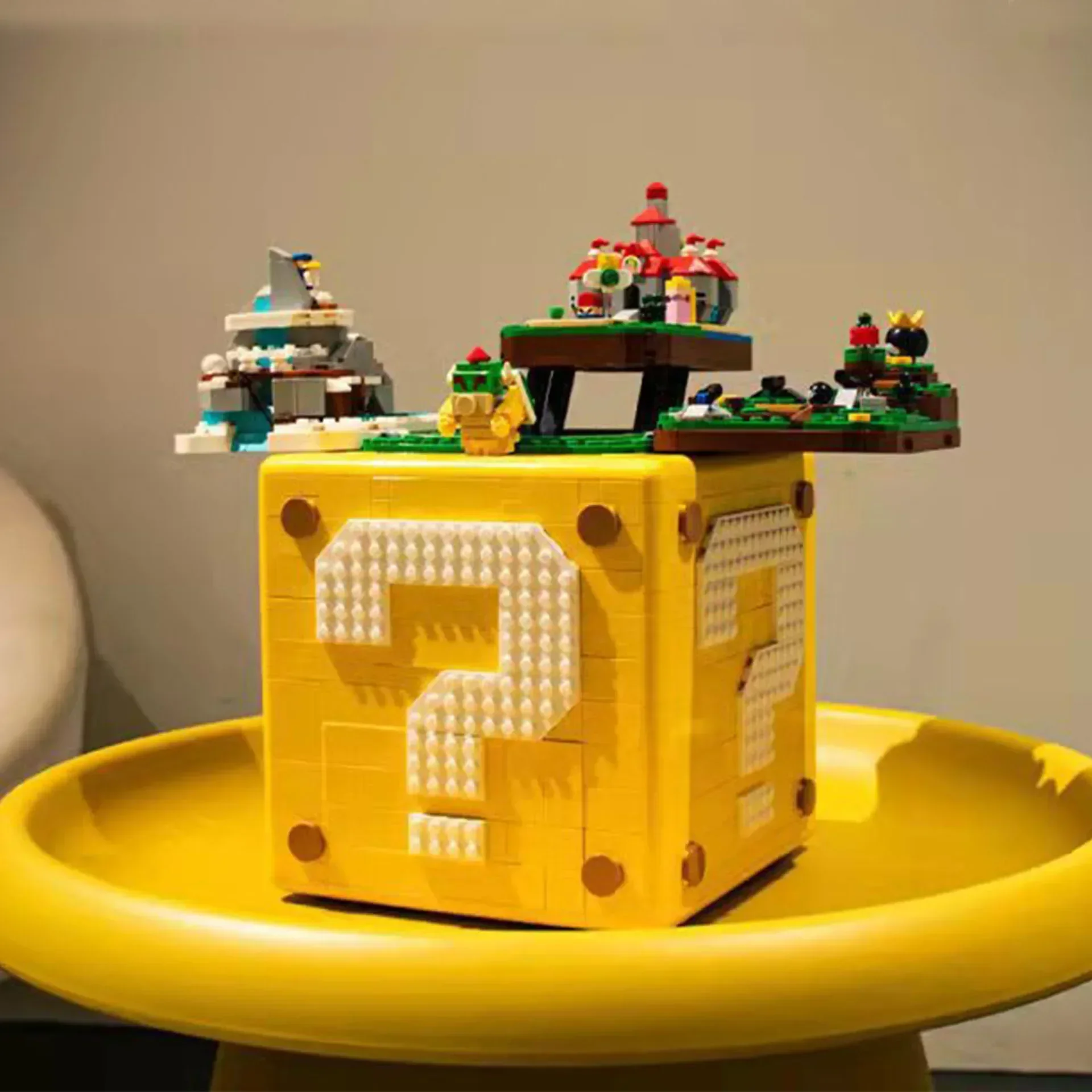 Новый совместимый 71395 64 строительные блоки со знаком вопросов игрушки для