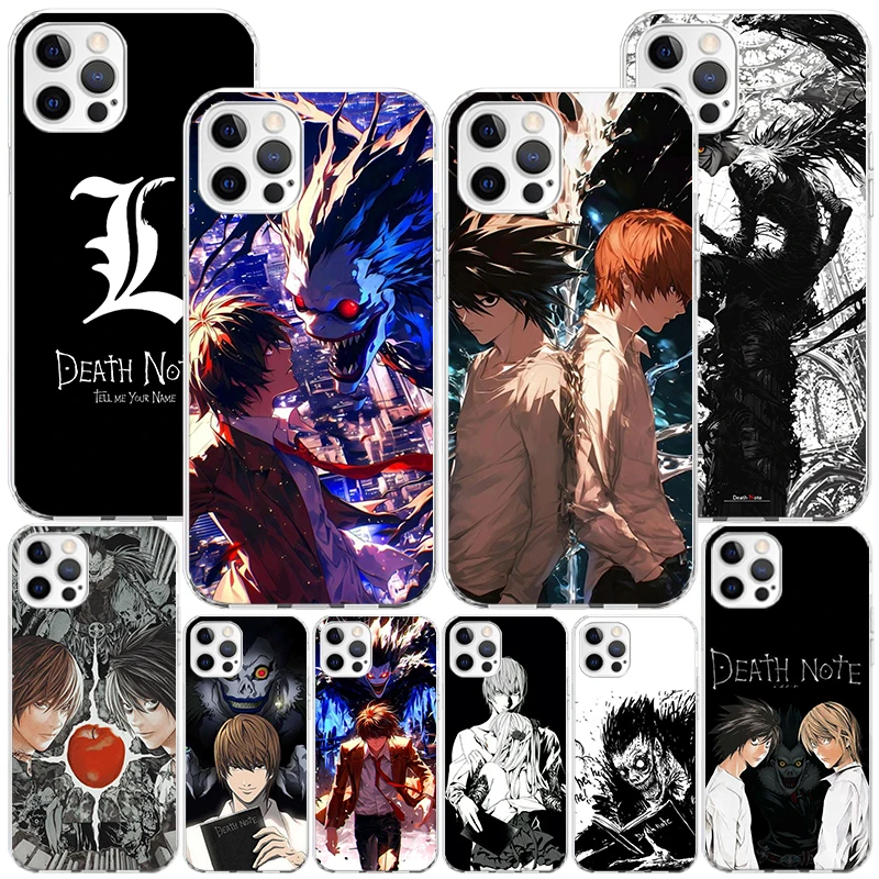 Фото Чехол для телефона N-Note D-Death Anime Ryuk для iPhone 17 Air 16 Pro Max 17E 16E 15 + 14 Plus 11 12 13 7 8 SE, подарочный чехол с принтом, Fundas 1 №1
