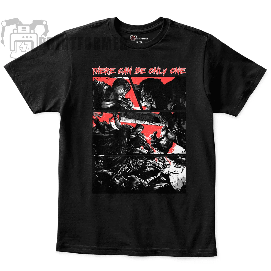 Футболка унисекс Berserk Guts vs Zodd 2/ Гатс встречи Зод 2