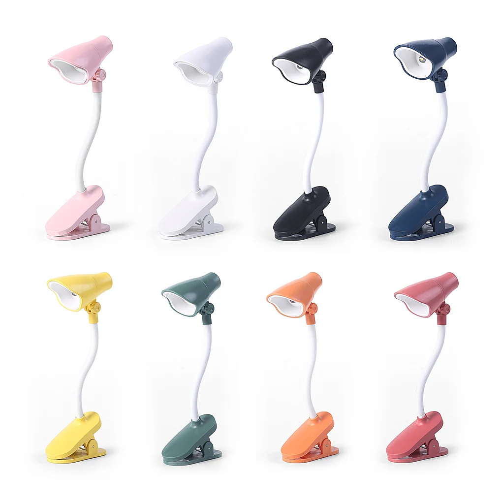 

Mini Table Light LED Battery Operated Reading Desktop Book Clip Light Adjustable Portable Desk Night Lamp For Home Office Travel