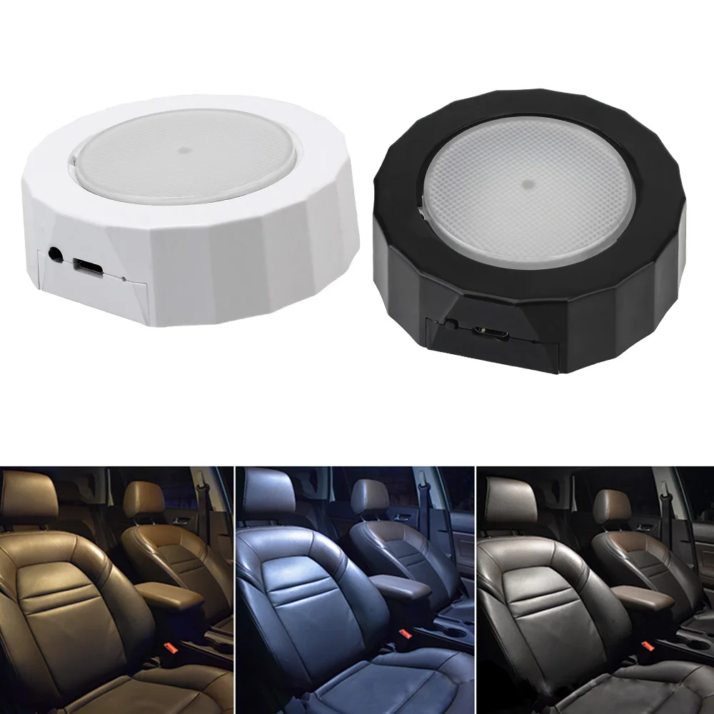 

Перезаряжаемая потолочная магнитная лампа, USB Чтение, искусственное украшение интерьера автомобиля, задняя крыша автомобиля, сенсорный тип, ночник