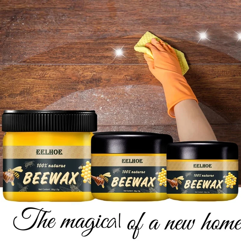 

Деревянная приправа Beewax, органический натуральный чистый цвет, воск для ухода, очистки древесины, полированная, для зарубежных складов, Пря...