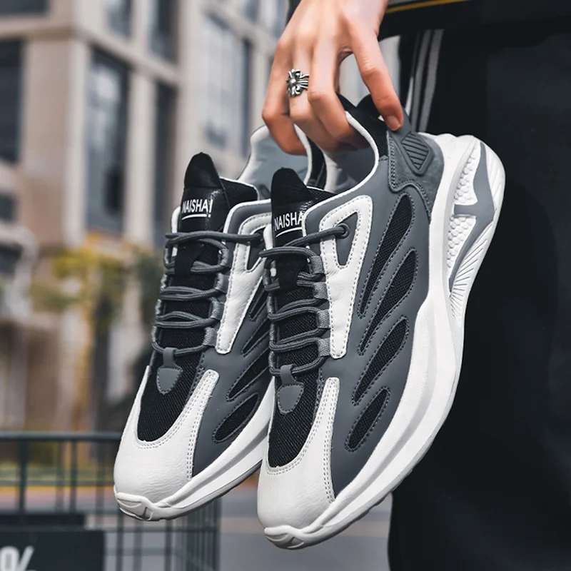 2022 Autumn Low-top Men Shoes New Fashion Trend Non-slip Casual Sports Shoes Comfortable Breathable Wear-resistant Walking Shoes