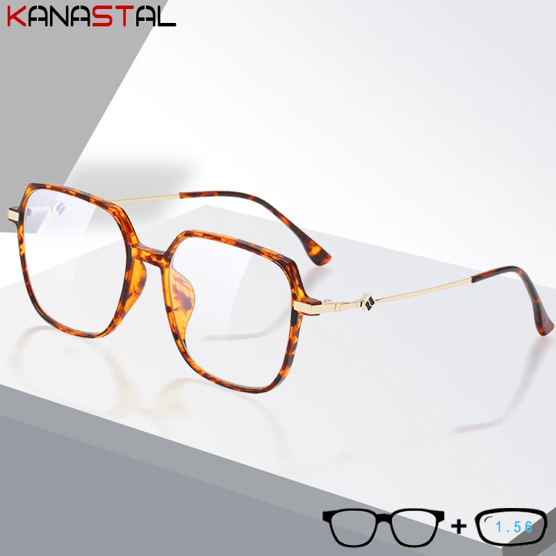 Женские очки для чтения голубые блокирующие кожу модные линзы CR39 по рецепту