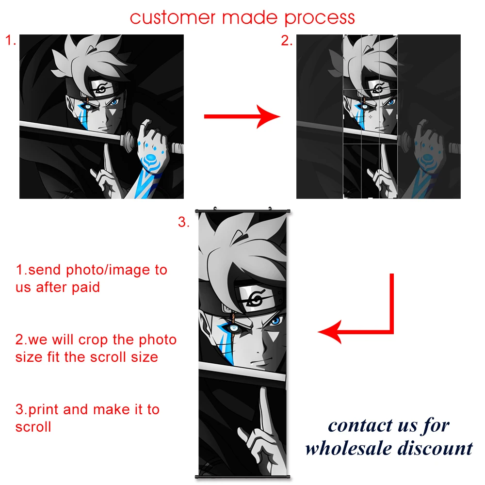 Настенная картина из японского классического аниме Драконий жемчуг | Дом и сад