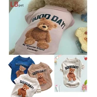 pet supplies dog clothes bear sweater pet clothing cat solid color clothing dog fashion chihuahua cotton breathable dog clothes