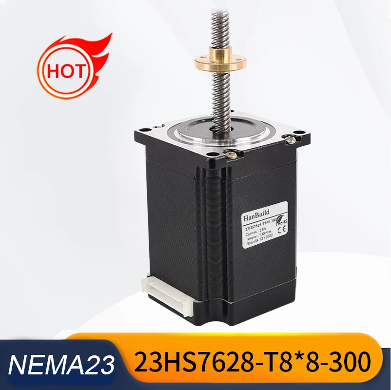 Винт Nema23 шаговый двигатель 165 унций 56 мм 2 8 А 1 НМ 23HS7628-T8 для различных аксессуаров
