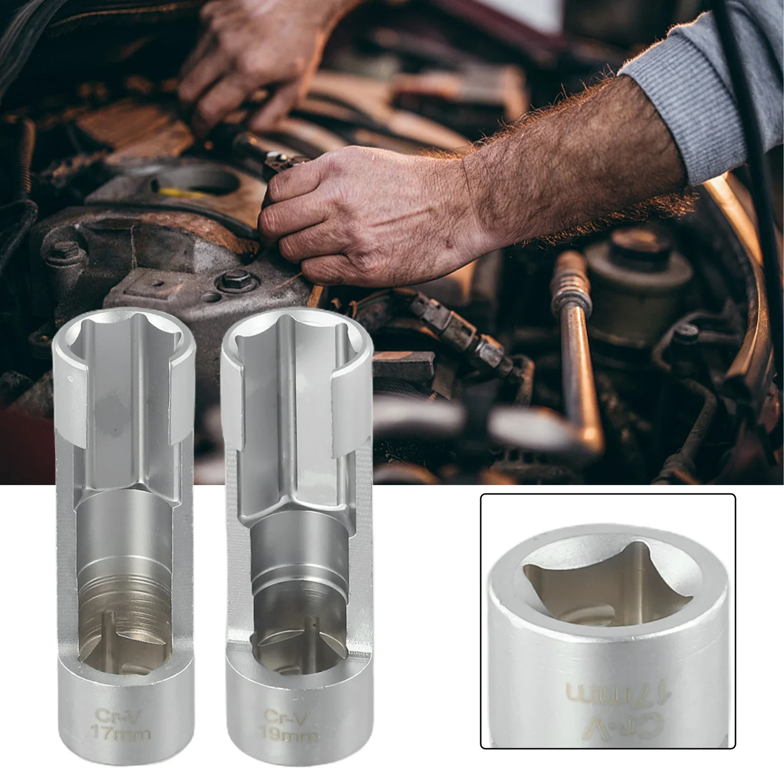 1 шт. 17 мм/19 мм труба форсунки дизельного топлива шестиугольная втулка для снятия