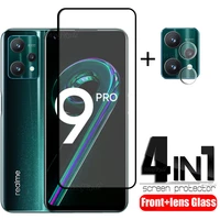 4 in 1 for oppo realme 9 pro glass for realme 9 pro tempered glass 9h cover screen protector for realme 9 pro plus 9i lens film