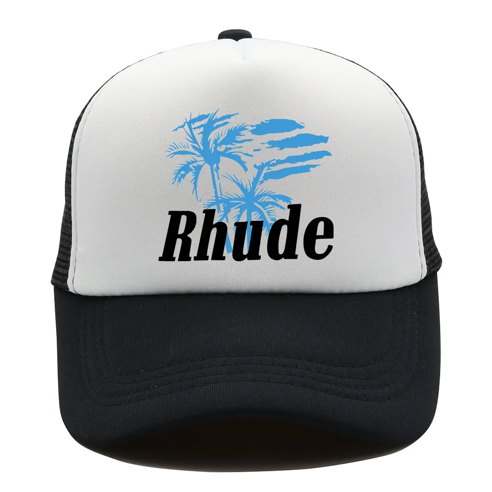 

RHUDE fashion brand printed American truck hat spring summer couple hundred shade hat leisure sports baseball cap