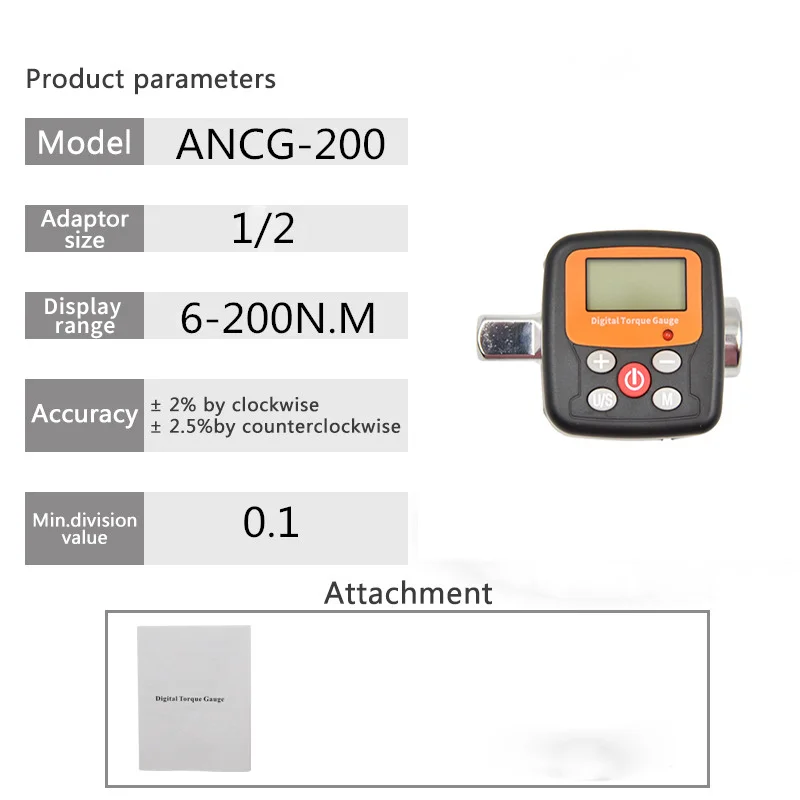 

Aliyiqi ANCG Цифровой Тестер Крутящего Момента