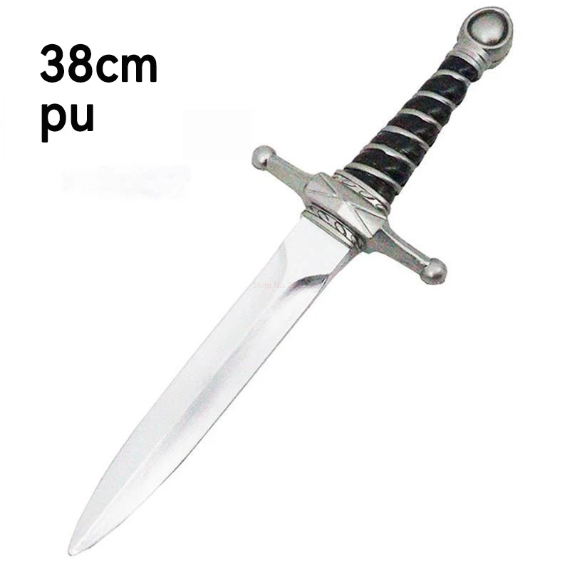 38cm Pu Simulation Dagger Children Sword Weapon Movie Cosplay Sword Prop Role Play Gift Safety Weapon Kid Adult Model images - 6