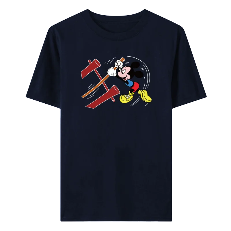 

disney cartoon print t-shirt summer unisex t-shirt