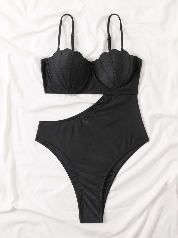 

Цельный купальник, женский купальник, новинка 2023, монокини с пуш-ап, сексуальный боди, однотонный купальный костюм, Бразильская женская летняя пляжная одежда