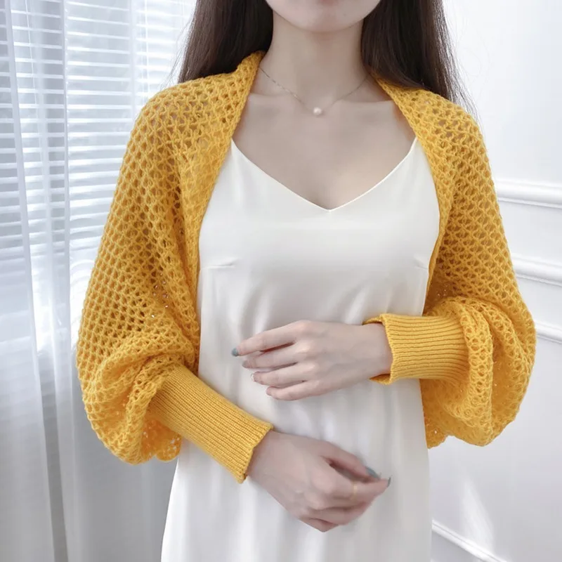 

Пляжные солнцезащитные трикотажные рубашки для женщин однотонные весенние летние легкие шали короткий анти-УФ накидка