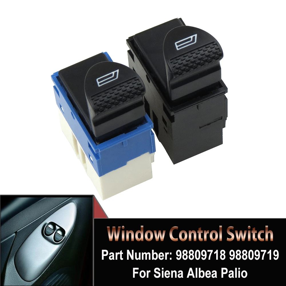 

Автомобильные аксессуары 98809718 98809719 6-контактные кнопки управления передним левым и правым окном для FIAT Siena Albea Palio