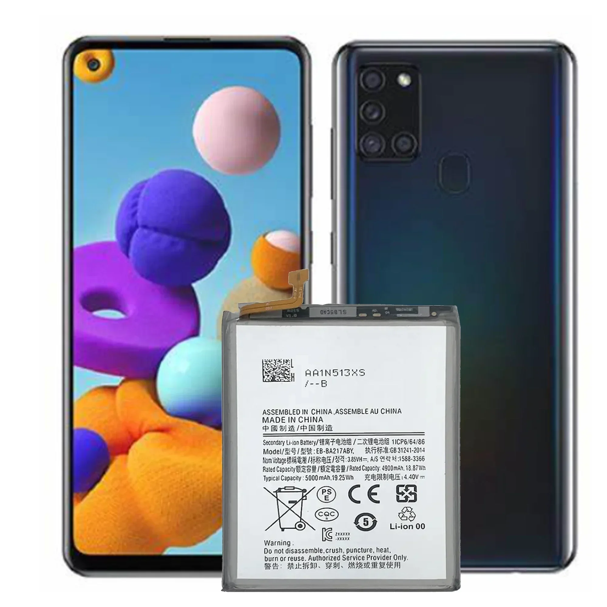 100% high capacity EB-BA217ABY Battery For Samsung SM-A135F/SM-A137F Galaxy A13 / A04S A047 Phone Bateria