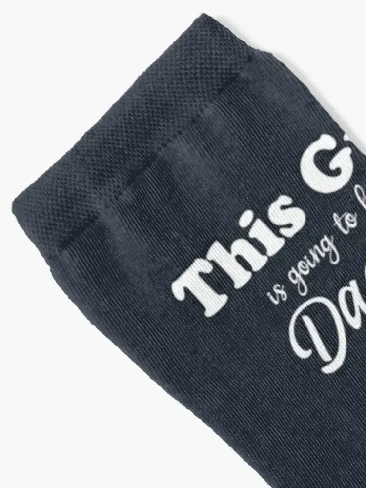 Носки This Guy Is going to be a Daddy Нескользящие новогодние хоккейные носки на заказ Женские