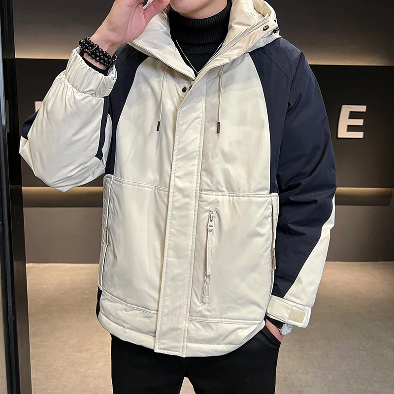 2023 Spring Winter New 50% Grey Duck Down Jackets Men Plus Size Coats Basic Puffer Jacket Male Warm Parka Windproof Top Quality