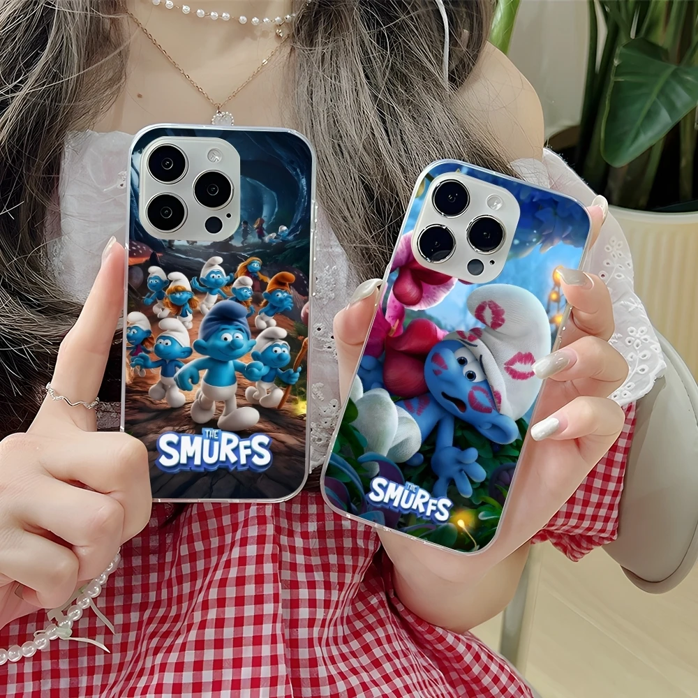 Smurfs Smurfette Smart Чехол для мобильного телефона iPhone 16 15 14 13 12 11 X XR XS 8 Pro Max Plus