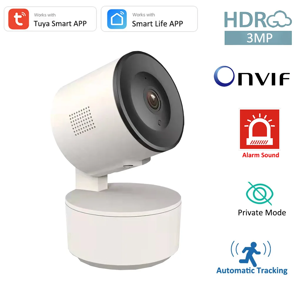 

ONVIF NVR 1080P Tuya Smart PTZ WiFi Indoor Wireless Security Home CCTV Surveillance 2MP 3MP Auto Tracking IP Camera Private Mode