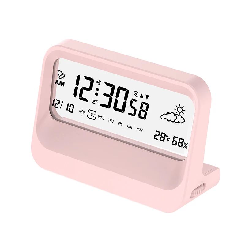 

Цифровые часы-будильник с температурой и влажностью