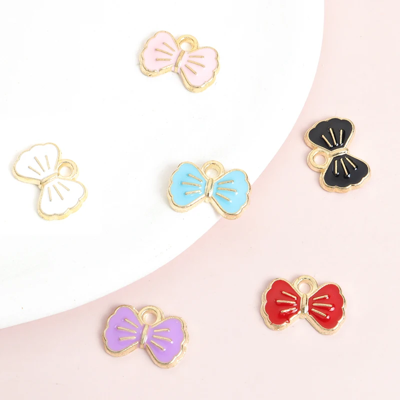 20 Шт. Милые Компактные Эмалированные Подвески-бабочки Красочные Подвески В Форме