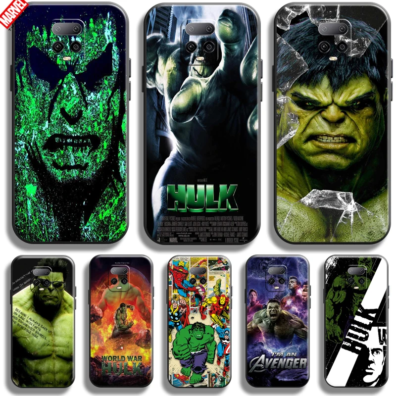 

Hulk Marvel Avengers For Xiaomi Redmi Note 9S Phone Case 6.67 Inch Soft Silicon Coque Cover Black Funda Thor Captain America