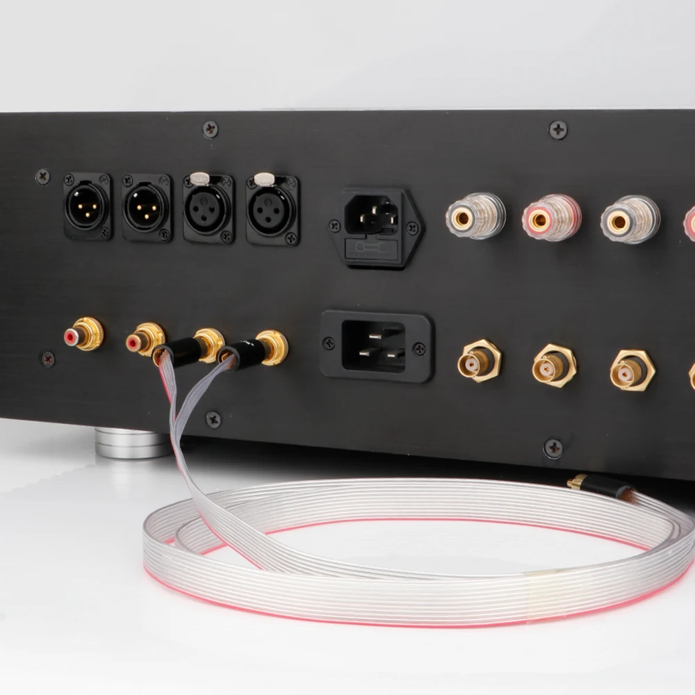 X429 R1718 Nordost стильный посеребренный плоский Балансирующий RCA Штекерный кабель RCA соединительный Удлинительный кабель