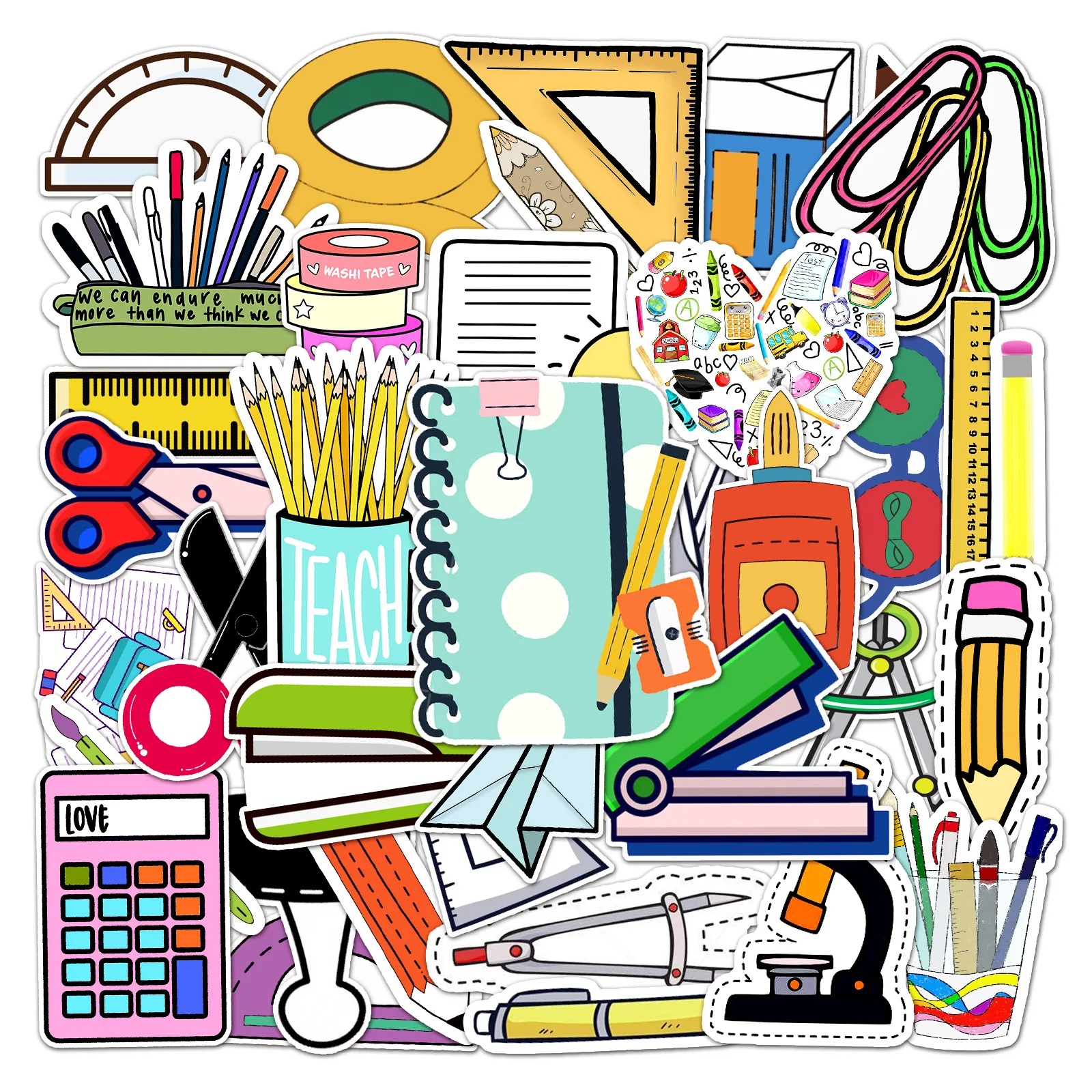 

10/30/50 шт., водонепроницаемые наклейки из ПВХ