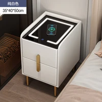 ultra narrow smart bedside table with wireless usb charging creative multi functional infrared sensitive led 3 tone dimming