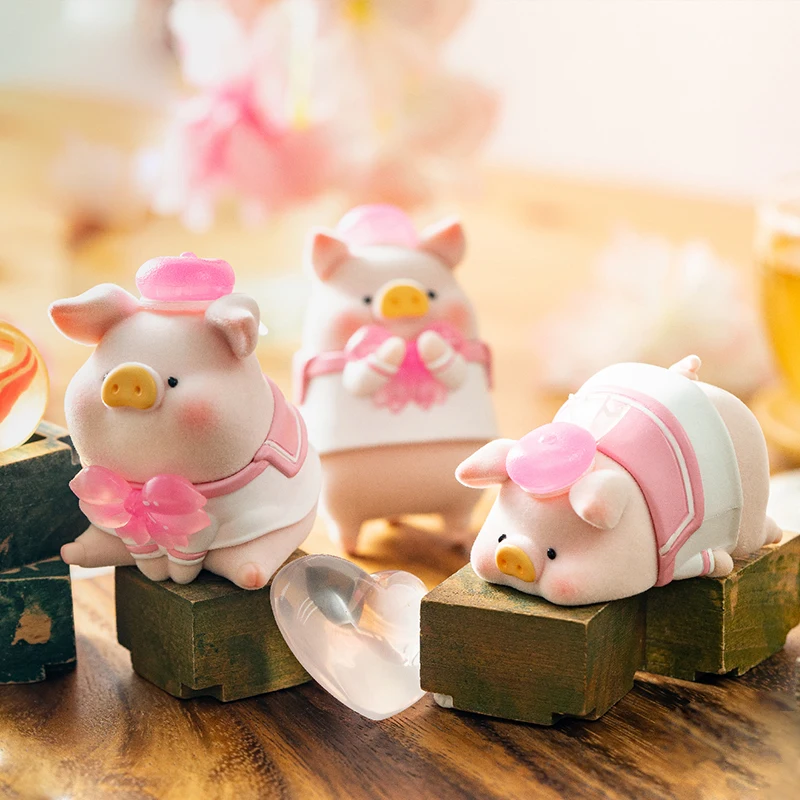 

Милая кавайная шкатулка Lulu The Pig Sakura Garden Series, кукла, коллекция, украшения, аниме Модели, игрушки, подарки для взрослых и детей