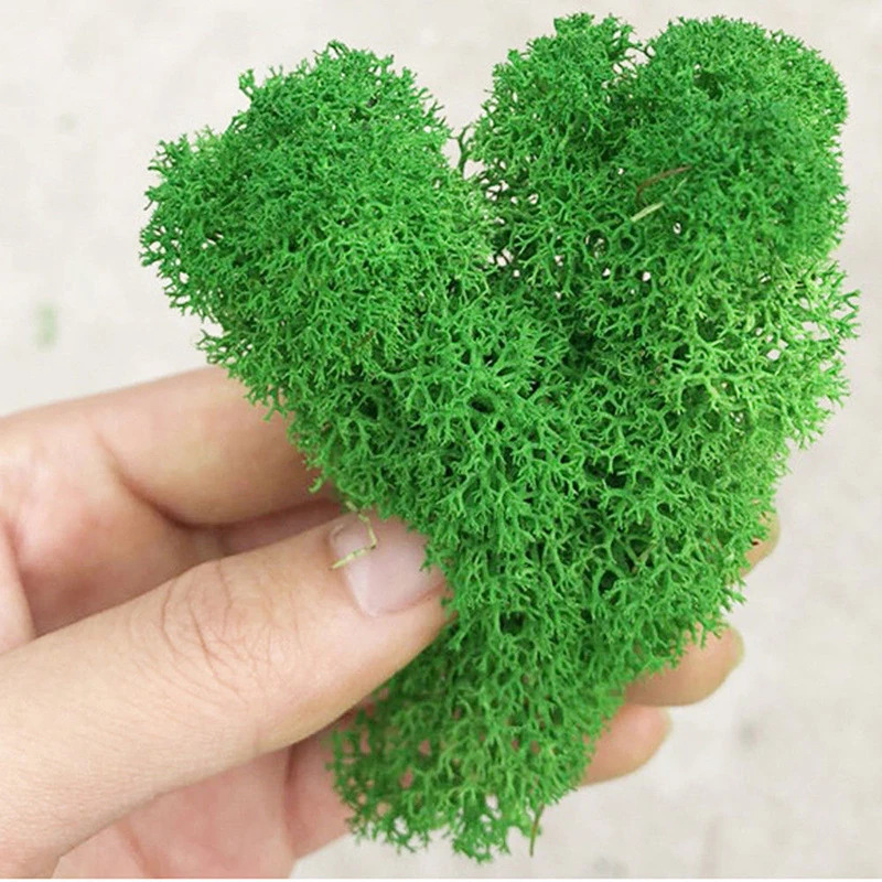 

Artificial Plant Moss Colorful Preserved Moss Dried Craft Flower Stamen Decoration Wedding Gift Ornament Diy Landscape Material