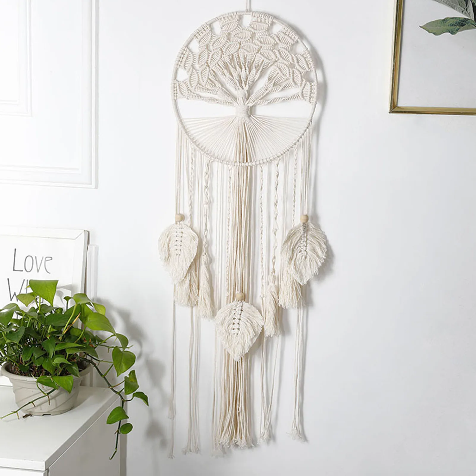 

Big Dream Catcher For Wedding Home Decor Room Moon Tree Of Life Wind Chimes Dreamcatcher Boho Macrame Ornaments Dream Catchers