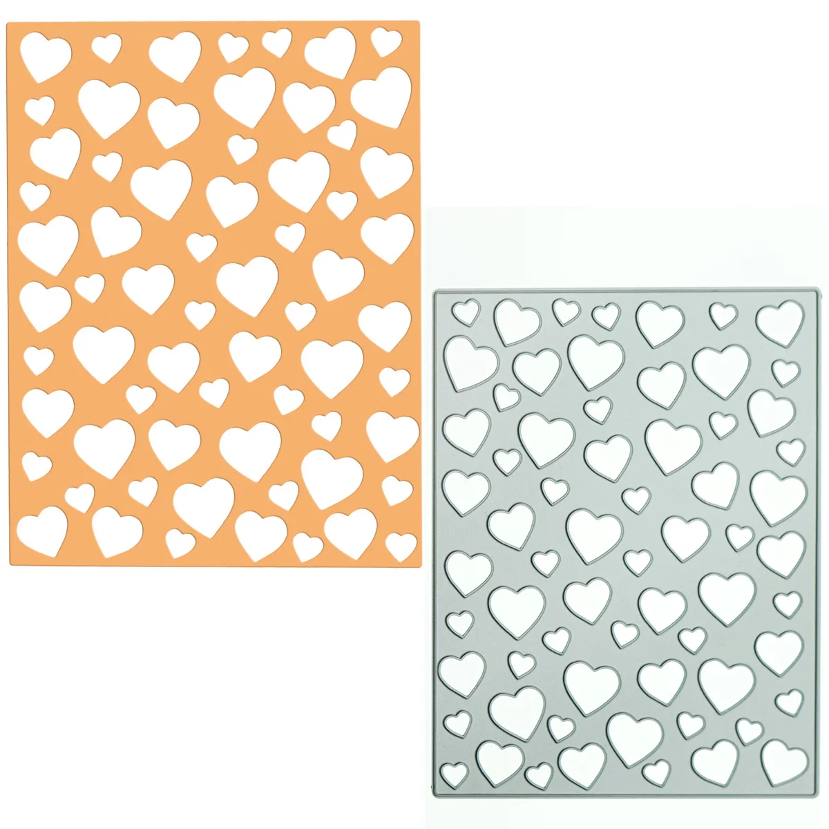 

Большой металлический высекальный узор в форме сердца для обложки открыток фон Скрапбукинг «сделай сам» благодарность поздравительная от...