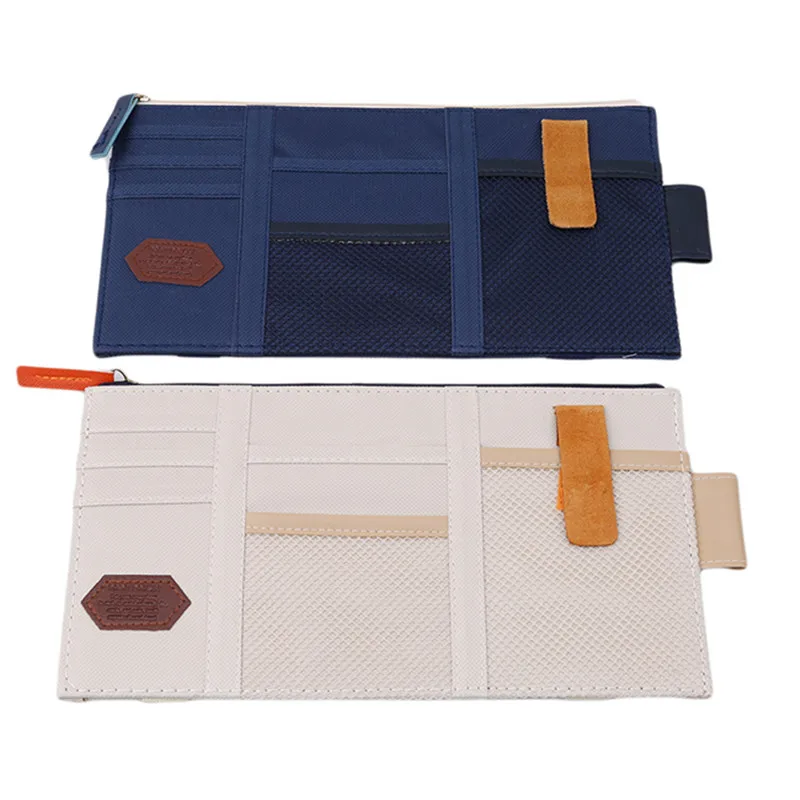 

Многофункциональная автомобильная сумка для хранения солнцезащитного козырька, органайзер для очков, билетов, телефона, Карманный держате...