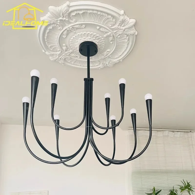 Американские роскошные подвесные светильники со свечами светодиодные E14