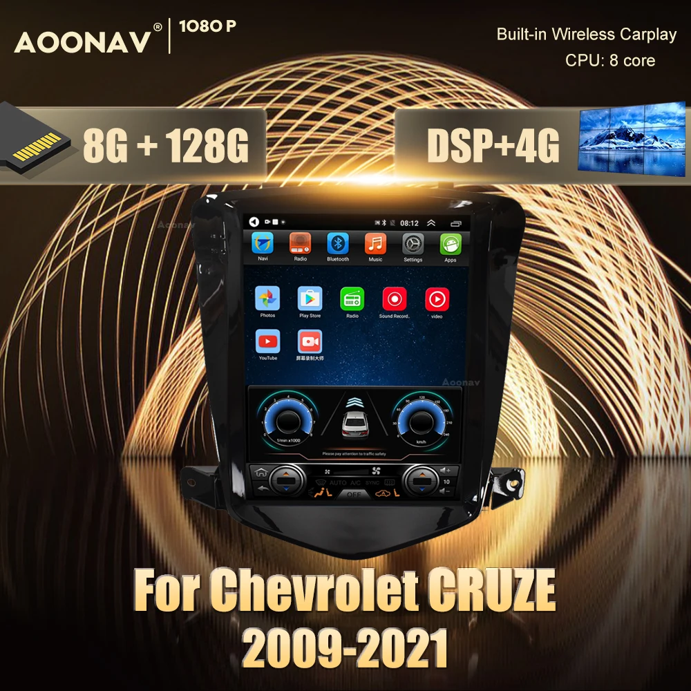 

128GB 2din Android car Radio For Chevrolet CRUZE 2009-2021 car stereo multimedia player android auto Google carplay autoradio