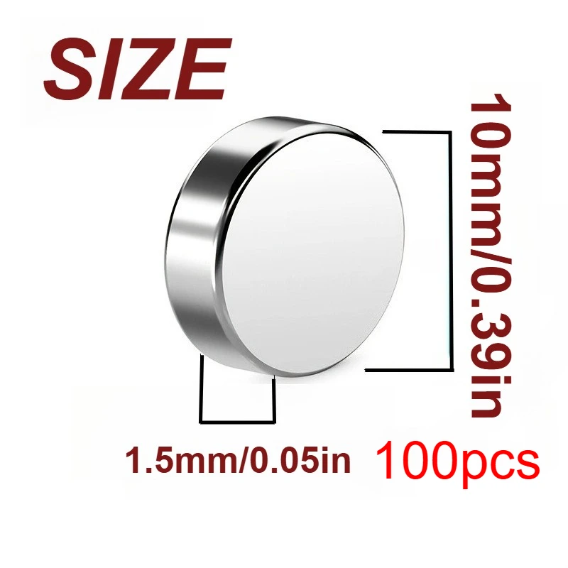 

Магниты U-POLEMAG дисковидные 10x1.5/15x1.5 мм