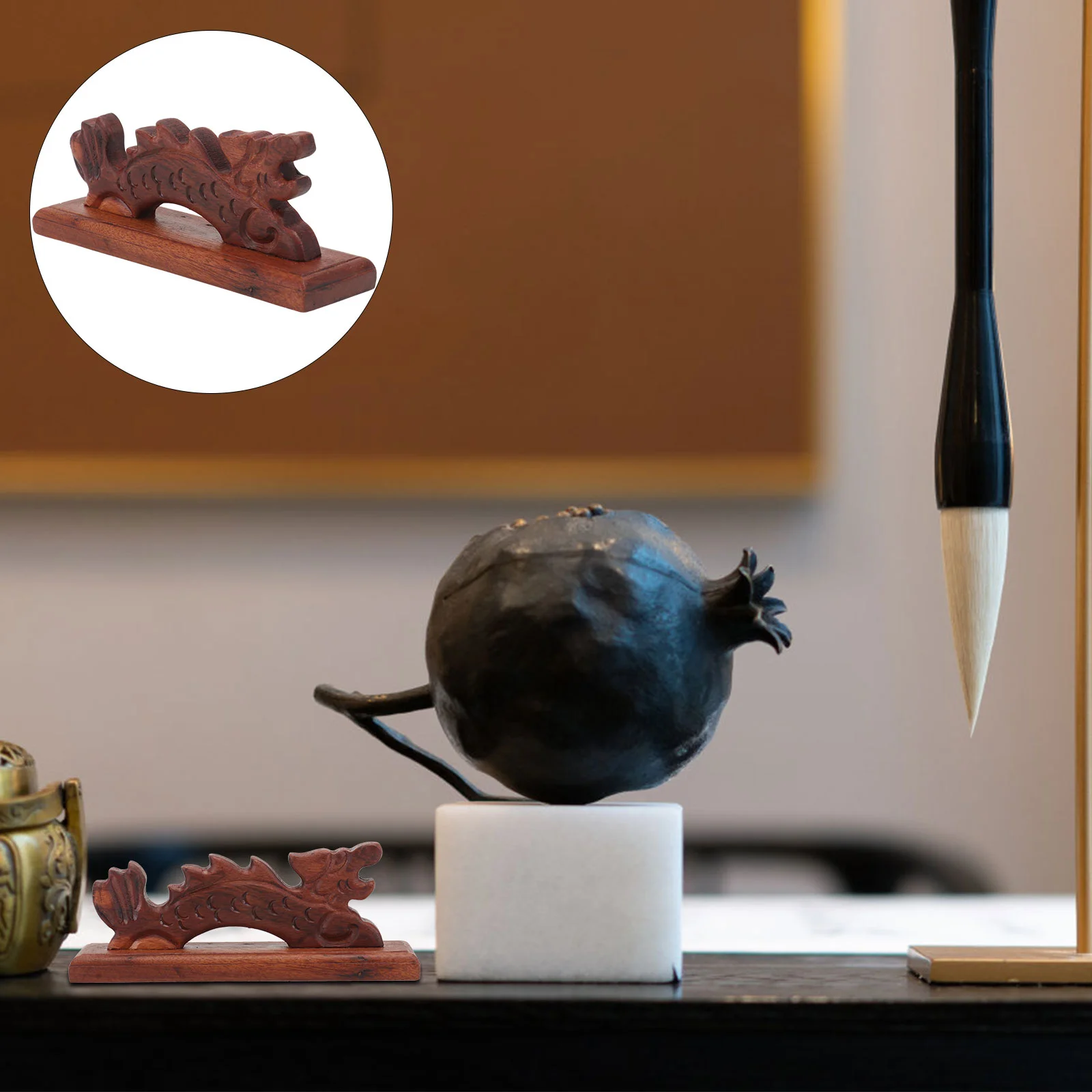 

1 Pc Chinese Writing Brush Shelf Ink Brush Rest for Calligraphy Pen Home Decor