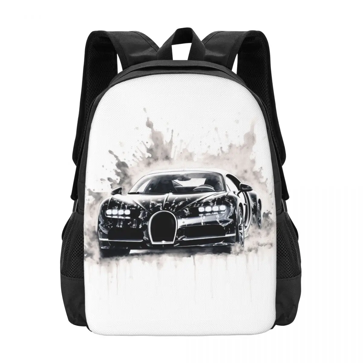 

Sports Car Backpack Hyper Artistic Ink Drawing Daily Backpacks Teen Casual High School Bags High Quality Pattern Rucksack
