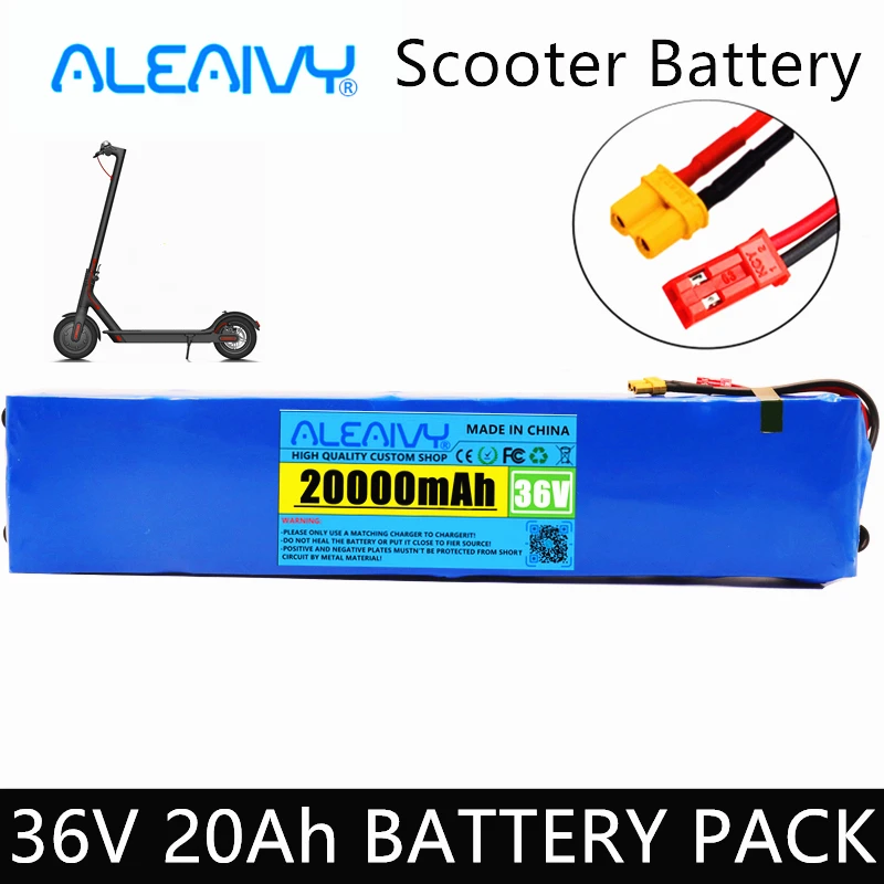 

36v 20ah Rechargeable Battery for M365 Scooter 36V 20Ah e-bike Battery Pack with Built-in BMS 250W 350W 600W Extended Battery
