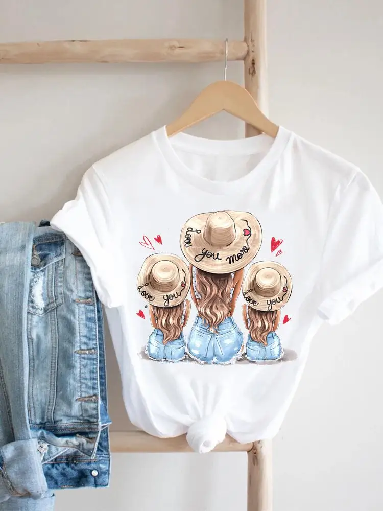 

Tee Casual Summer Beach Mom Mama 90s Clothes Women Clothing Print Tshirt Female Top Short Sleeve Fashion Graphic T-shirt