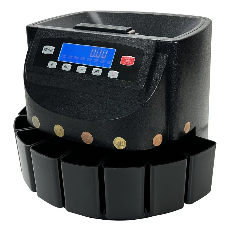 Новая машина для сортировки монет 9200D многонациональная подсчета иностранных