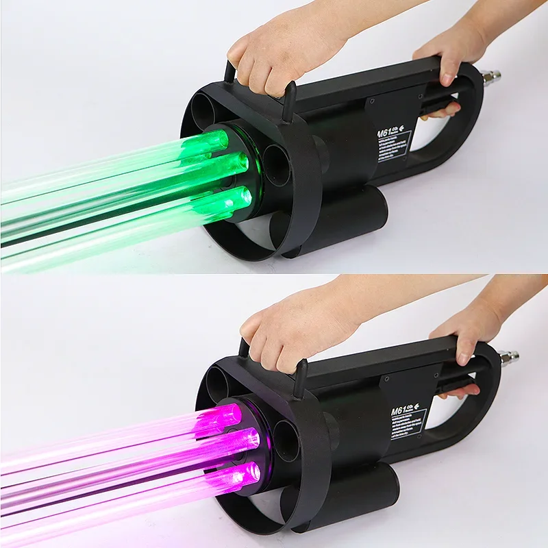 Красочный RGB светодиодный CO2 ручной пистолет для сухого льда вечеринки свадьбы