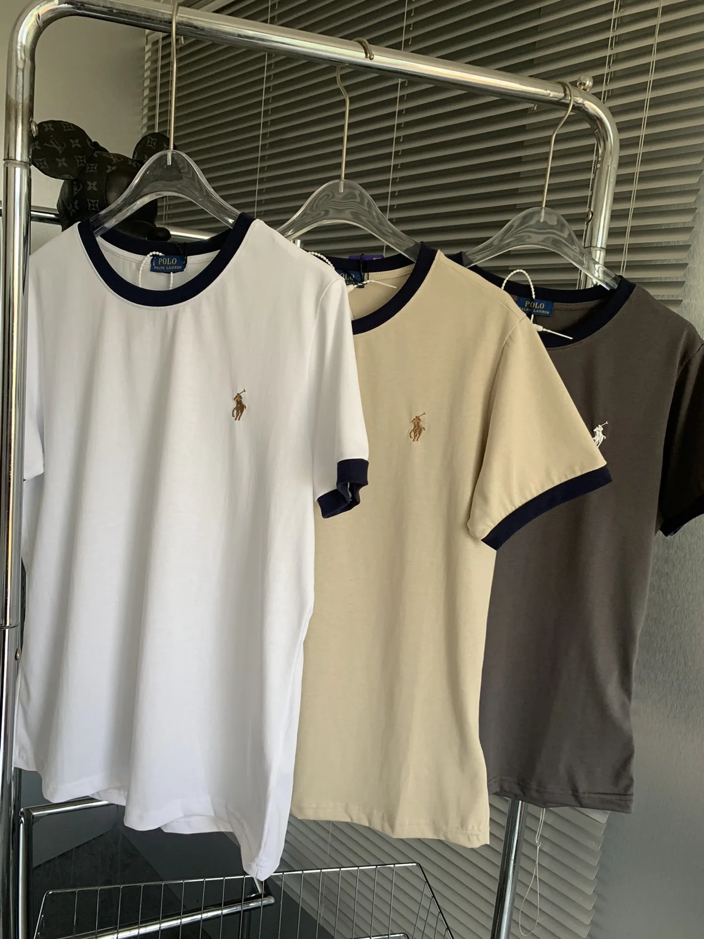 

New Ralphs Polo Men Women Summer Fashion Laurens Embroidery Horse Color Standard Short-sleeved Round Neck Solid Color T-shirt