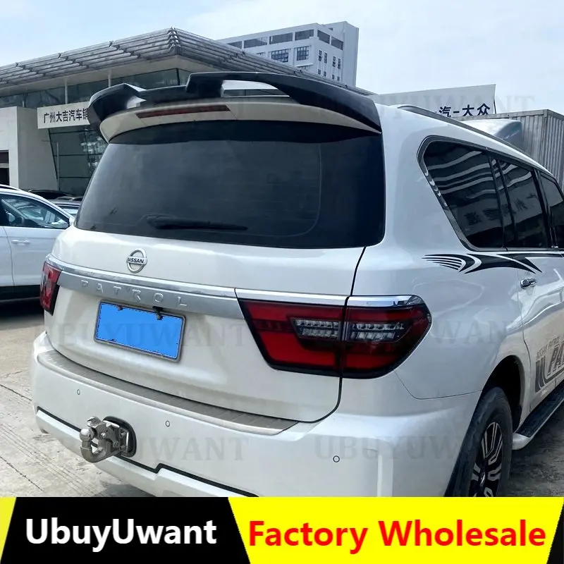 

Car Styling Rear Roof Spoiler For Nissan PATROL Y62 2011-2020 High Quality ABS Plastic Car Wing Trunk Lip Boot Cover