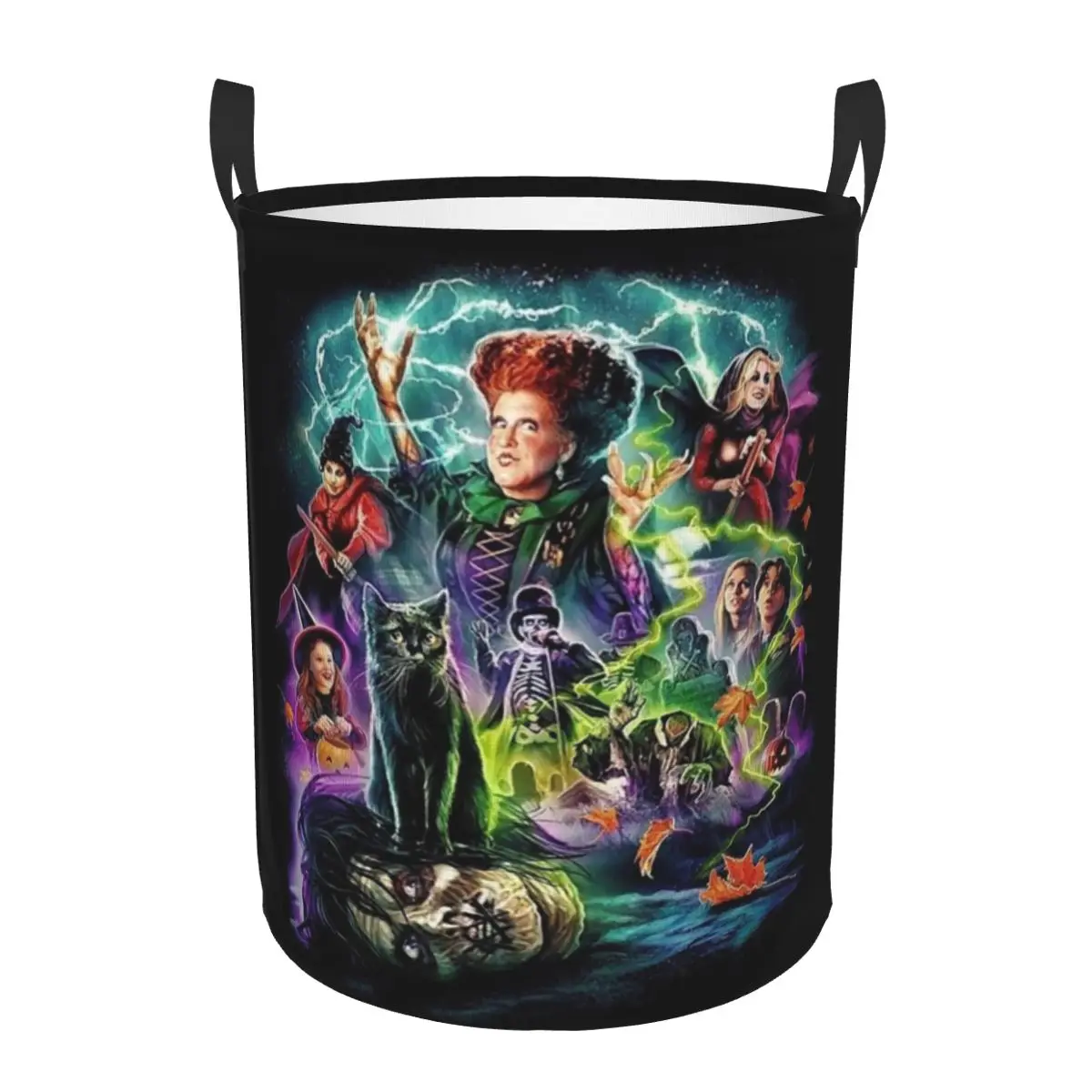 Корзина для белья Hocus Pocus с коллажем на заказ большая корзина хранения одежды