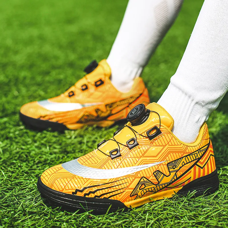 New High Quality Knob TF Children Football Shoes Professional Breathable Boys Soccer Cleats Non-slip Girl Training Sports Shoes